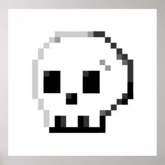 Skalpixelbild 8-bitars Poster