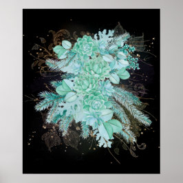 Skalsammet över havets grönt poster