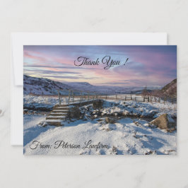 Skalt tackkort för Helgdag i julafton Tack Kort