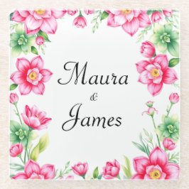 Skålunderlägg Rosa blomma