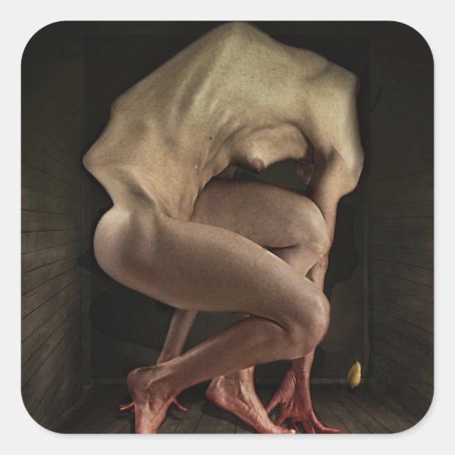 Skam 2012 fyrkantigt klistermärke (Framsida)