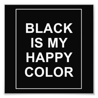 SKAM - BLACK IS MY HAPPY COLOR FOTOTRYCK