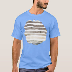 Skam för Rand av vattenfärg Desert Sunset Cream T Shirt