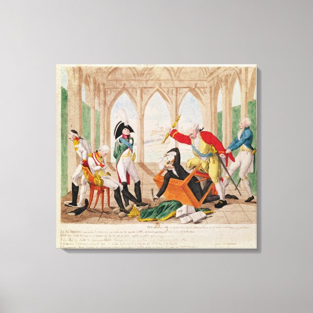 Skam och ånger, en Tragi-Tecknad Play' Canvastryck (Framsida)