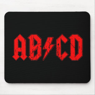 Skämja med den roliga symbolen för ABCD-rock mus Musmatta