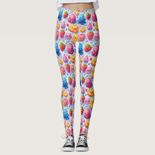 Skämjeliga, söta godis leggings