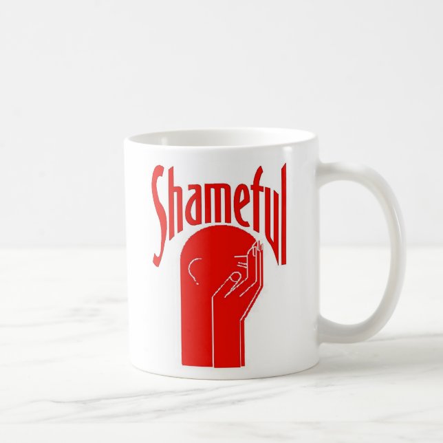Skamlig stor grafiklaster kaffemugg (Höger)