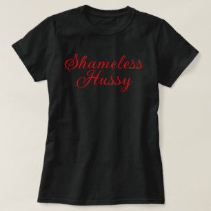 Skamlös slampa t-shirt