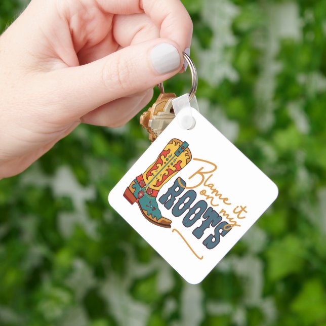 Skämma det på mina rötter nyckelring (Hand)