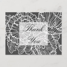 Skämmande hand plockade-blommor tack vare ditt kor vykort