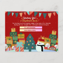 Skämmande Helgdagar: Personligens jul Vykort