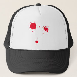 Skämmande röddroppblod Halloween-kostym Keps