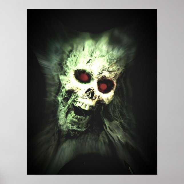 Skämmande skalle poster (Framsidan)