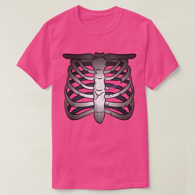 Skämmande skelettben  t shirt (Design framsida)