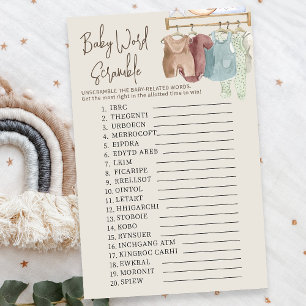 Skampen Boho Baby Nursery Shower Game baby Ord