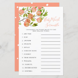 Skamspel för persiskt babyvisningsprogram Ord