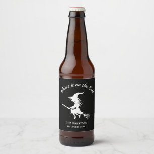 Skämt den på Boos Witch Beer-etiketten Ölflaska Etikett
