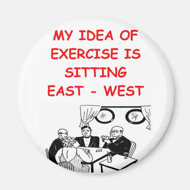 skämt för BRIDGE-spelare Magnet (Framsidan)