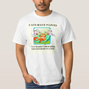 skämt för katthatersbiologi t-shirt