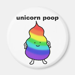 Skämt för Poop för regnbåge för rolig magnet
