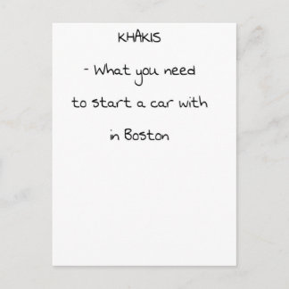 Skämt från Boston Vykort