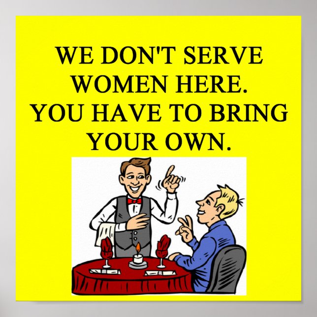 skämt från manschauvinist gris pub poster (Framsidan)