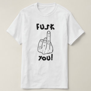 Skämt fumerbomber och låtsasskämt om mitten finger t shirt