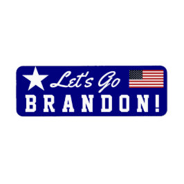 Skämt inte att jag röstade för Trump Label Returadress Etikett