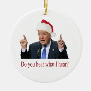 Skämt jul Sång: hör du vad jag hör? Julgransprydnad Keramik