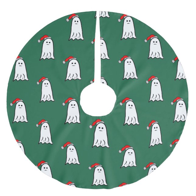 Skämt jultomte med Santa Hat Julgransmatta Borstad Polyester (Framsidan)