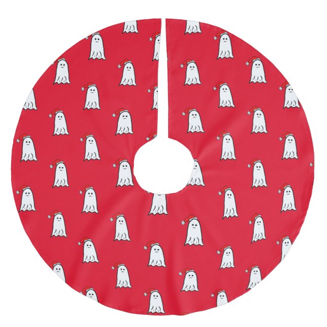 Skämt jultomte med Santa Hat Julgransmatta Borstad Polyester (Framsidan)