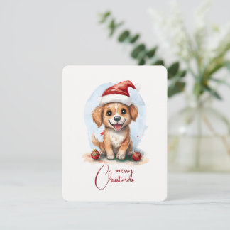 Skämt jultomte med Santa Hat och prydnadsföremål Julkort