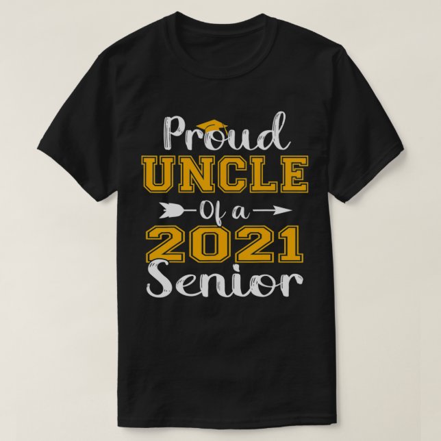 Skämt morbror till Student 2021 T Shirt (Design framsida)