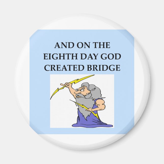 skämt om brospelare magnet (Framsidan)