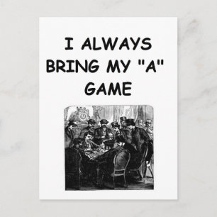 skämt om kortspelare vykort