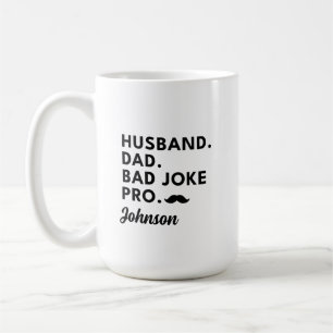 Skämt skämt om make, Fars dag-gåva till pappa Kaffemugg