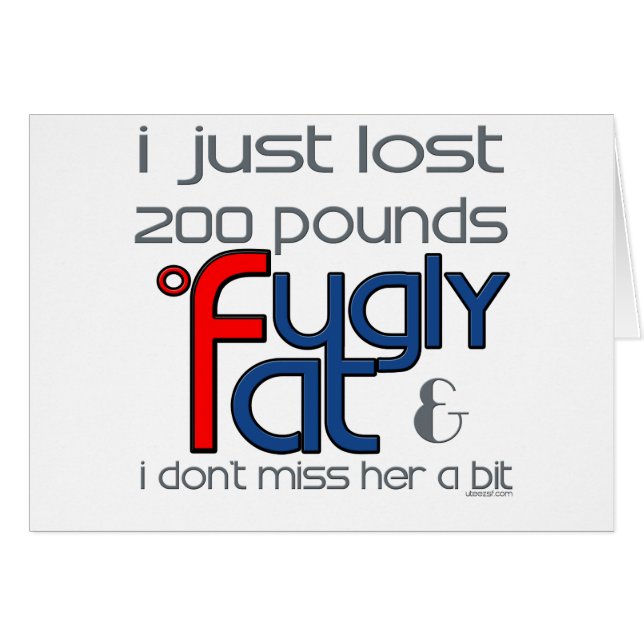 Skämt skild henne hälsningskort (Framsidan Horizontal)