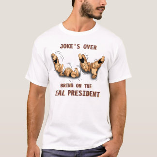 Skämtet över kommer med på den VERKLIGA T-shirt