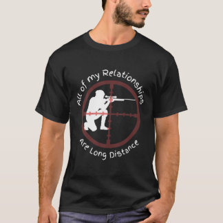 Skämtning av långvarig Avstånd relation T Shirt