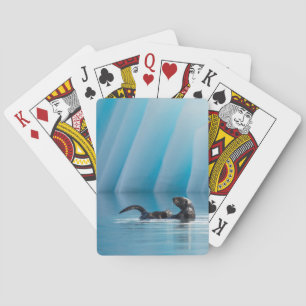 Skämtsam havsutter casinokort