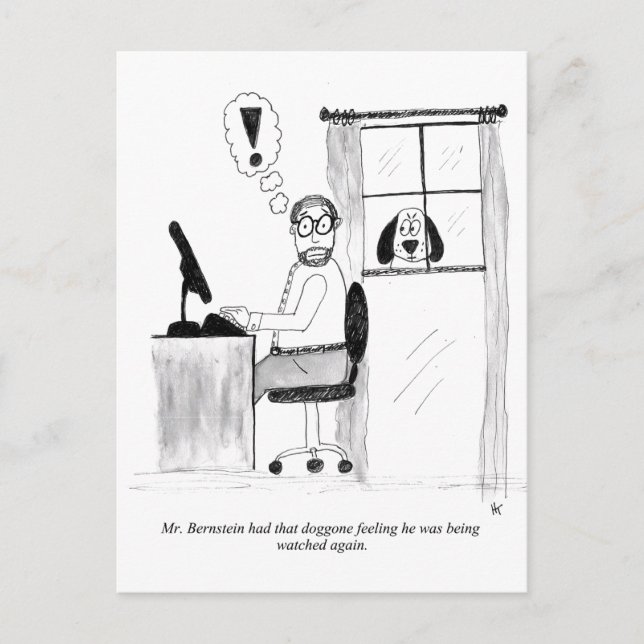 Skämtsam kort med serie (Framsida)