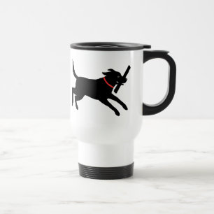 Skämtsam svart gullig hund för Labrador Retrieve Resemugg