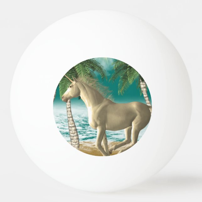Skämtsam Unicorn Pingisboll (Framsidan)