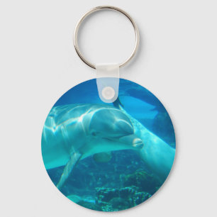 Skämtsamma delfiner Keychain Nyckelring