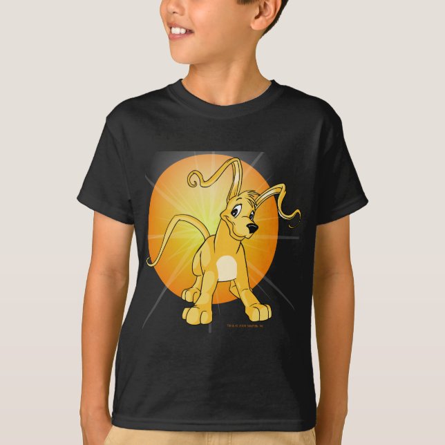 Skämtsamma gula Gelert Tee (Framsida)