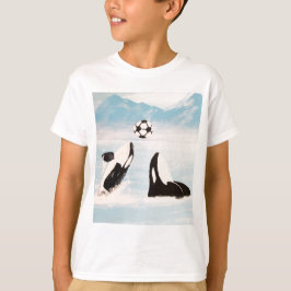 SKÄMTSAMMA ORCAVALVAL SOM LEKER FOTBOLL T SHIRT