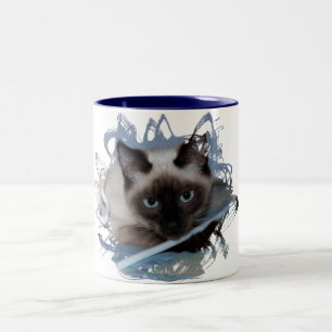 Skämtsamt Siamese Två-Tonad Mugg