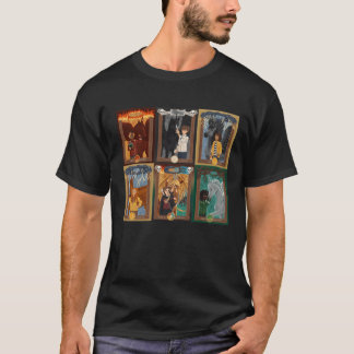 Skandar Karaktärsporträtt flicka retro T Shirt