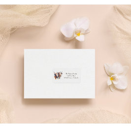 Skandi Farmhouse Cattle, anpassningsbar Adressetikett