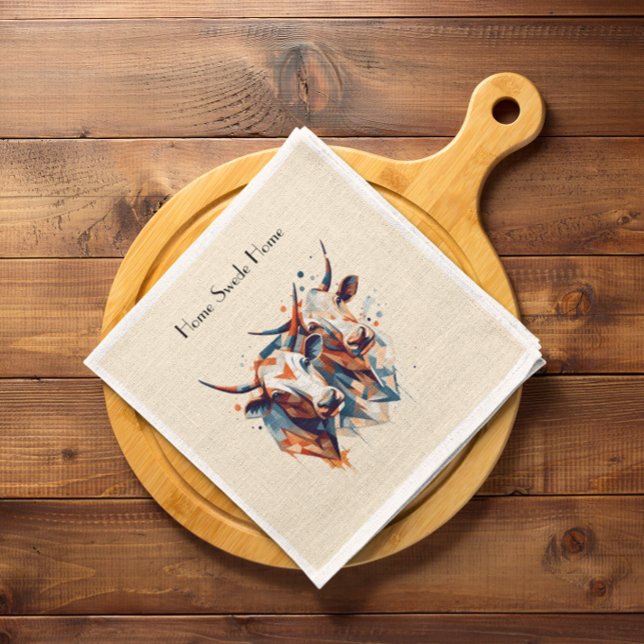 Skandi Farmhouse Cattle, anpassningsbar Pappersservett (Skapare uppladdad)